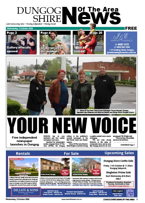 Dungog Shire News Of The Area 2 October 2024