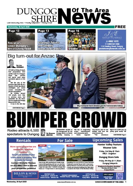 Dungog Shire News Of The Area 30 APRIL 2025