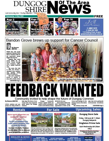 Dungog Shire News Of The Area 14 MAY 2025