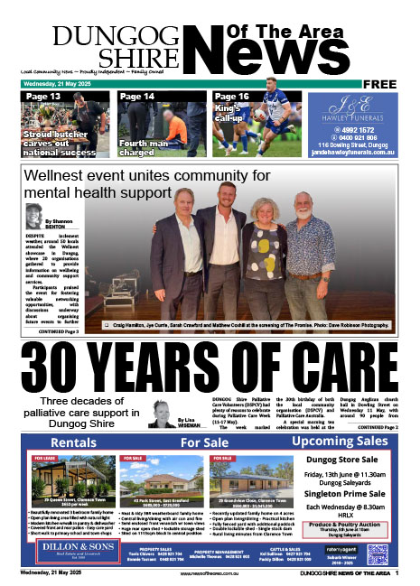 Dungog Shire News Of The Area 21 MAY 2025