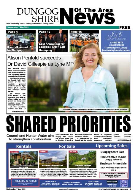 Dungog Shire News Of The Area 7 MAY 2025