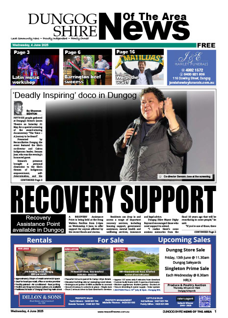 Dungog Shire News Of The Area 04 JUNE 2025