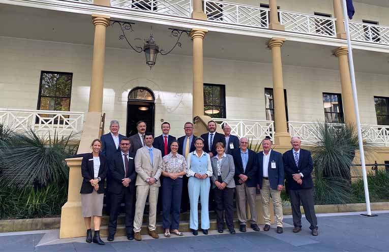 The HJO delegates met with senior NSW Government politicians and officials at Parliament House. Photos: HJO.