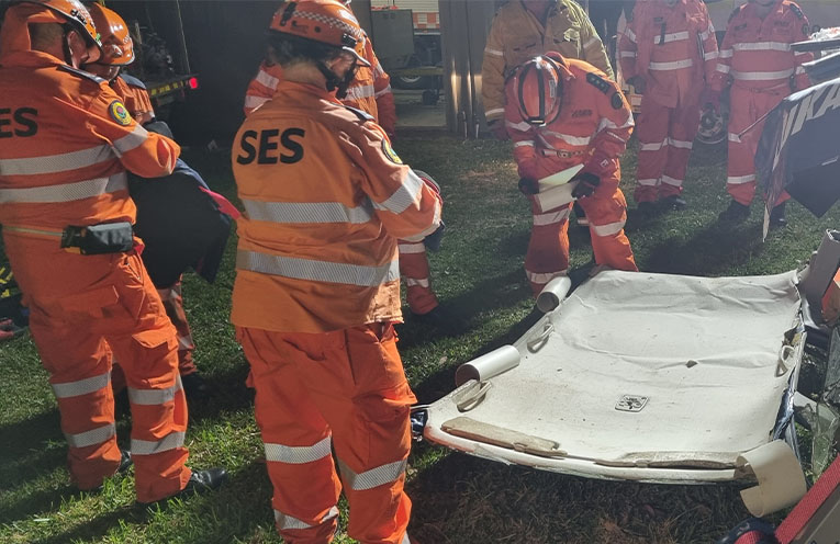 SES and RFS joint training keeps volunteers’ skills sharp