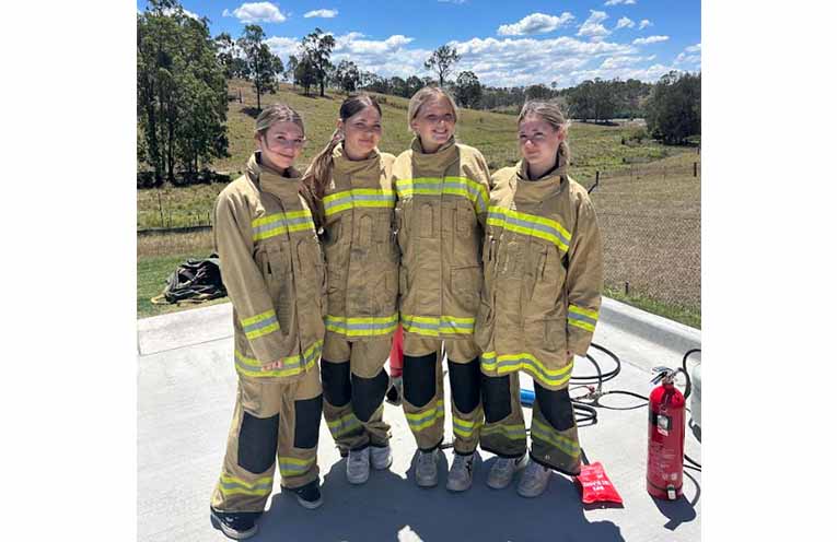 Local students participated in the Girls of Fire program last week, learning hands-on firefighting skills.