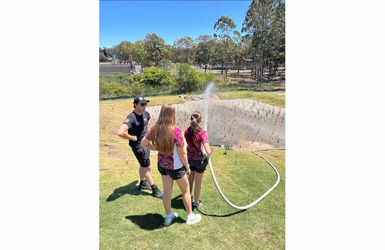 Local students participated in the Girls of Fire program last week, learning hands-on firefighting skills.