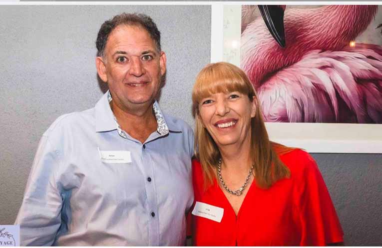 Nominees Lindy Rooke and Simon Emanuel from Dowling Street Hair Studio. Photo: Voyage
Today