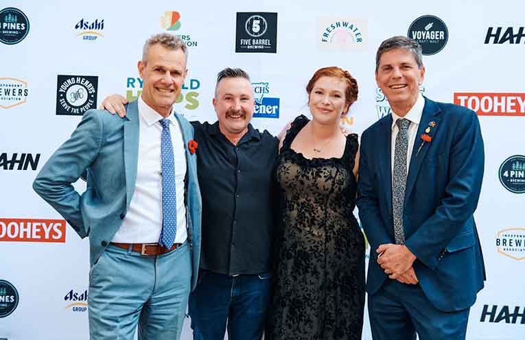 Newcastle MP Tim Crakanthorp, Jimmy Cox, Isobel Lloyd, and Upper Hunter MP Dave Layzell.