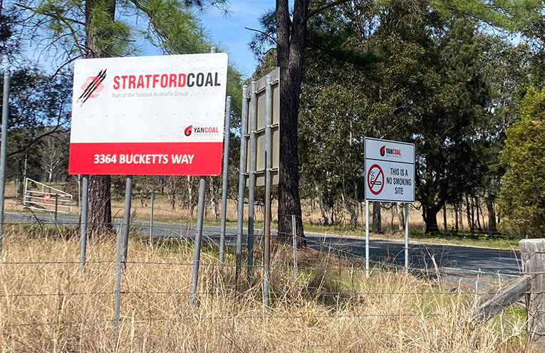 The entrance to Yancoal’s proposed Renewable Energy Hub. Photo: file.