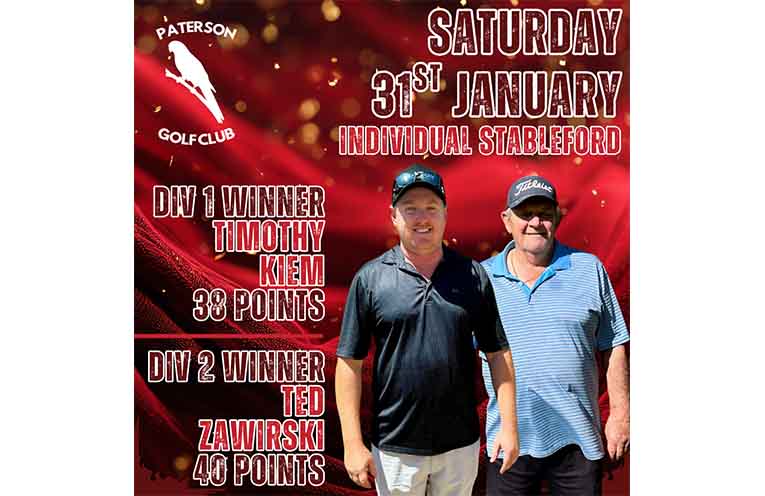 Divisional Stableford Winners, Timothy Kiem (l) & Ted Zawirski (r).