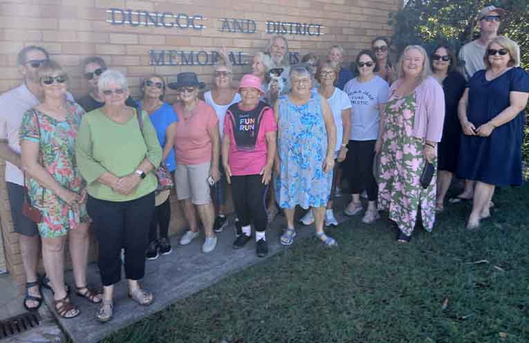 Users meet at the Dungog swimming pool.