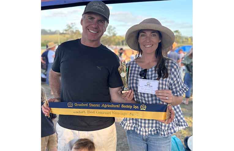 Ben and Kristen Nicol at the Gresford Show. Photo: Allynview Farm.