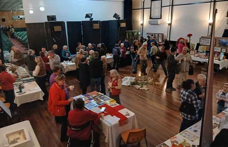Diverse stalls manned by locals drew interest.