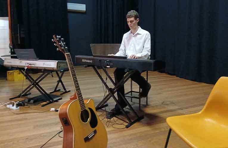 Dungog High students played ambient music.