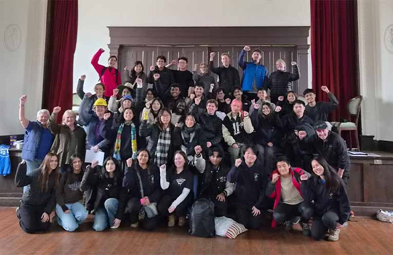 UTS Big Lift 2026 students in Paterson with locals.