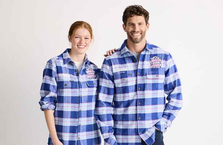 Throw on a flanno is a simple way to show they’re not alone