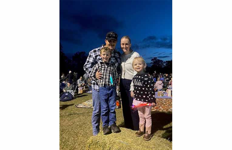 Ben Davies, Aimee Davies, Nate Davies and Indi Davies from Bolwarra.