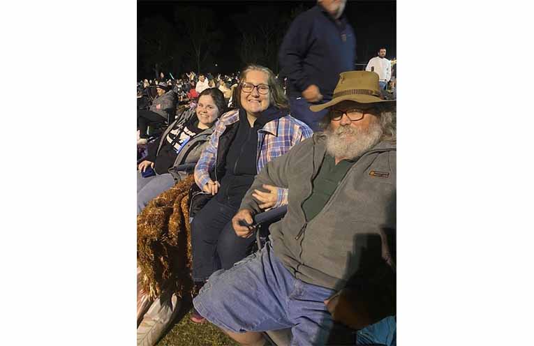 Indianna Chandler, Heidi Chandler, and Trefford Turner, from Dungog.