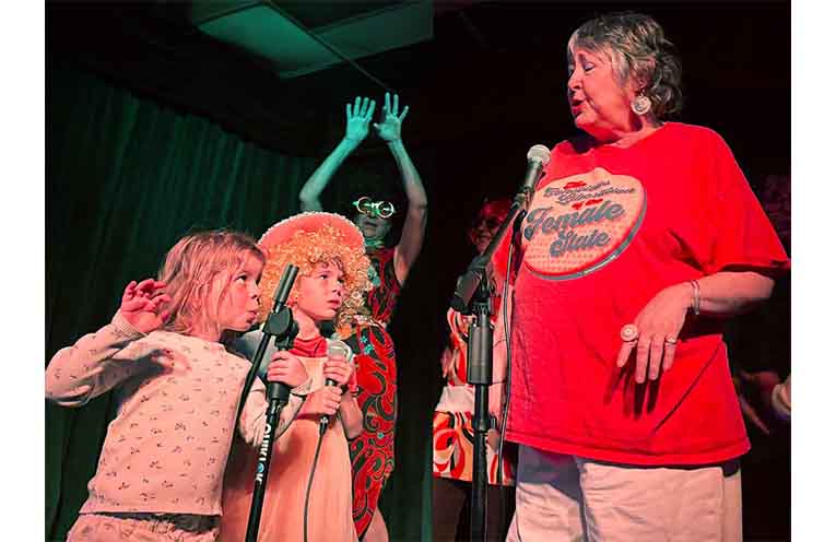 Karaoke singers young and not-so-young rocked the Royal Hotel. Photos: Submitted.