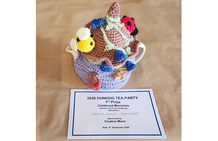Jasmine Stromski won the Student Tea Cosy category.
