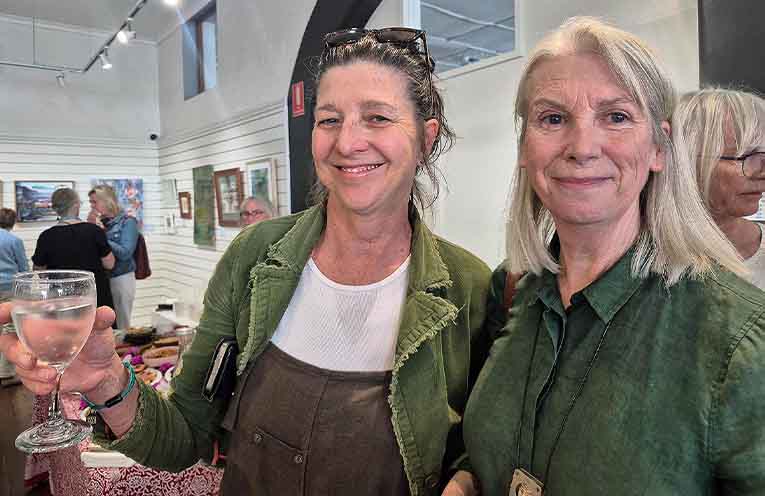 Susan Hodges caught up with Michelle Dado-Millynn, who opened the exhibition. Photo: Supplied.