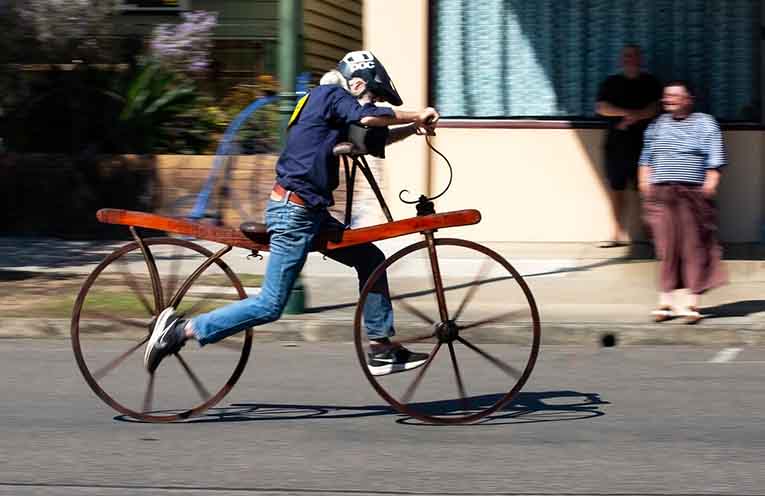 A competitor goes full-pelt in the Dandy Horse National Championships.