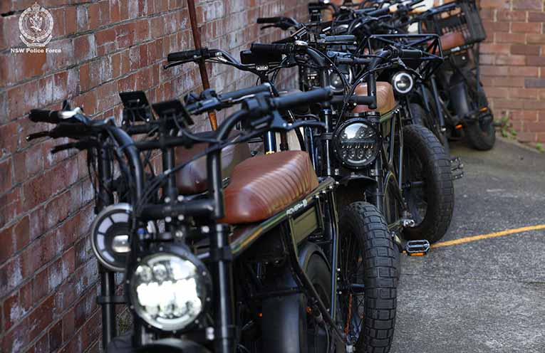 Police seize 36 illegal e-bikes under new legislation