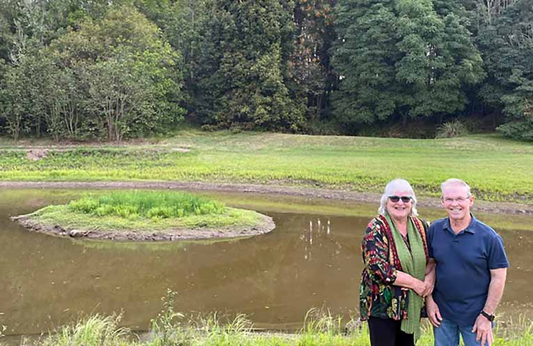 Judy and Mal Henry spent 35 years creating the green oasis that is Paterson’s Valentia Lodge.