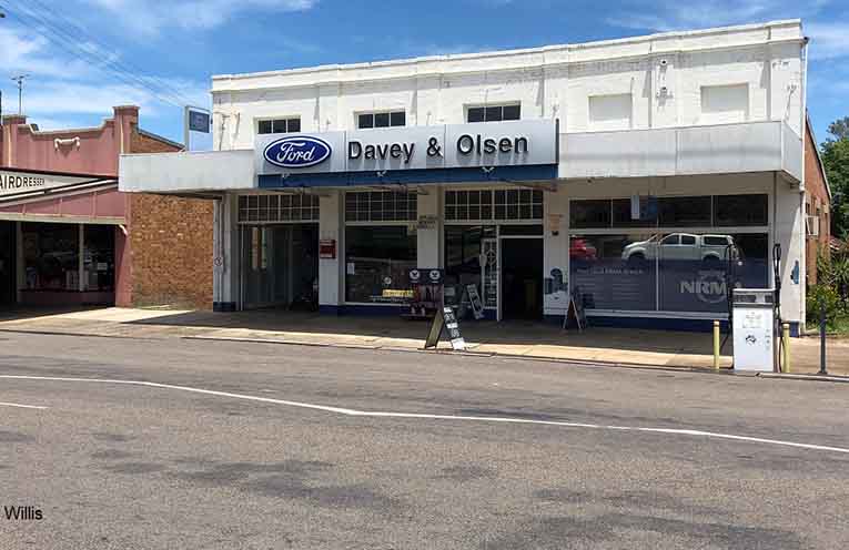 The Davey & Olsen Garage as it was in the 1920s. Photo: Supplied.